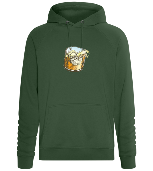 Whiskey Glass Design - Comfort unisex hoodie_GREEN BOTTLE_front