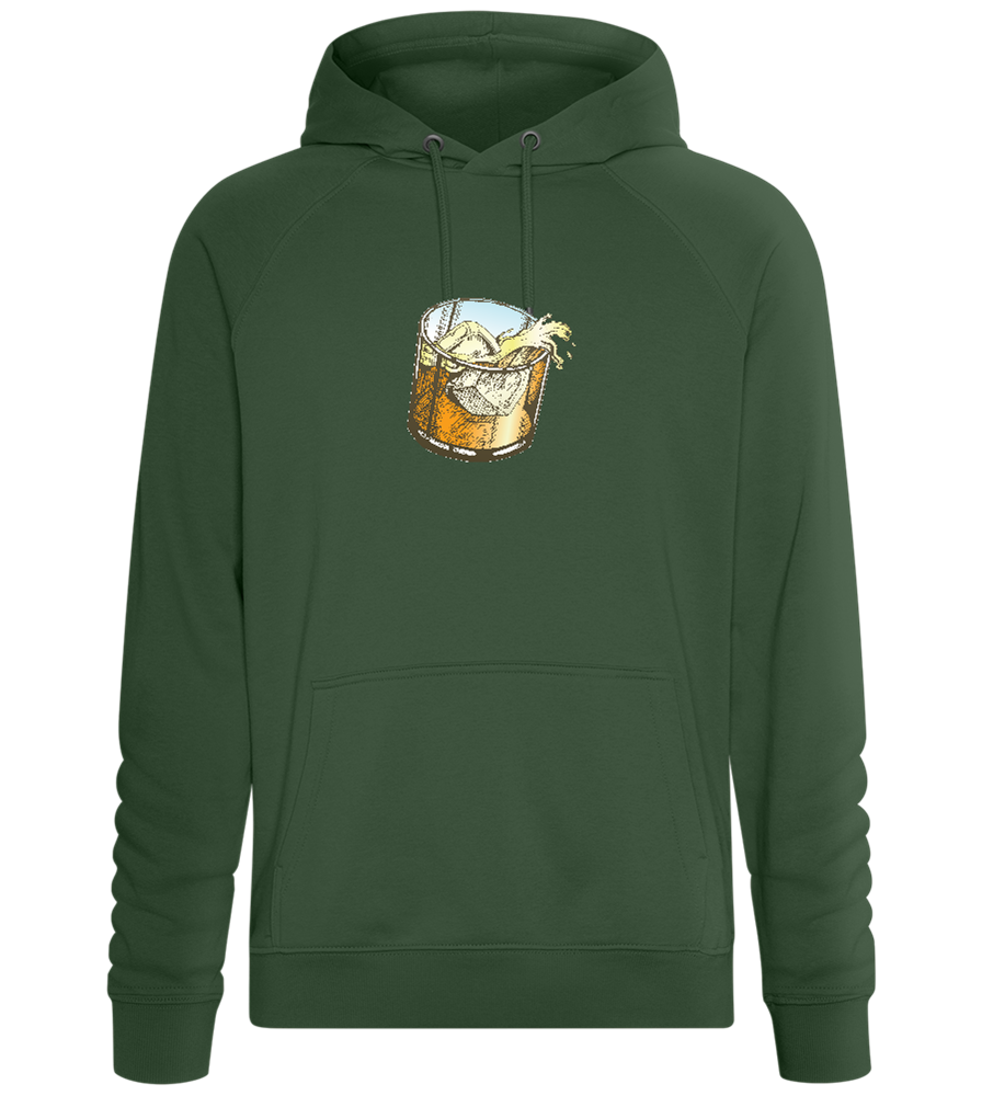 Whiskey Glass Design - Comfort unisex hoodie_GREEN BOTTLE_front