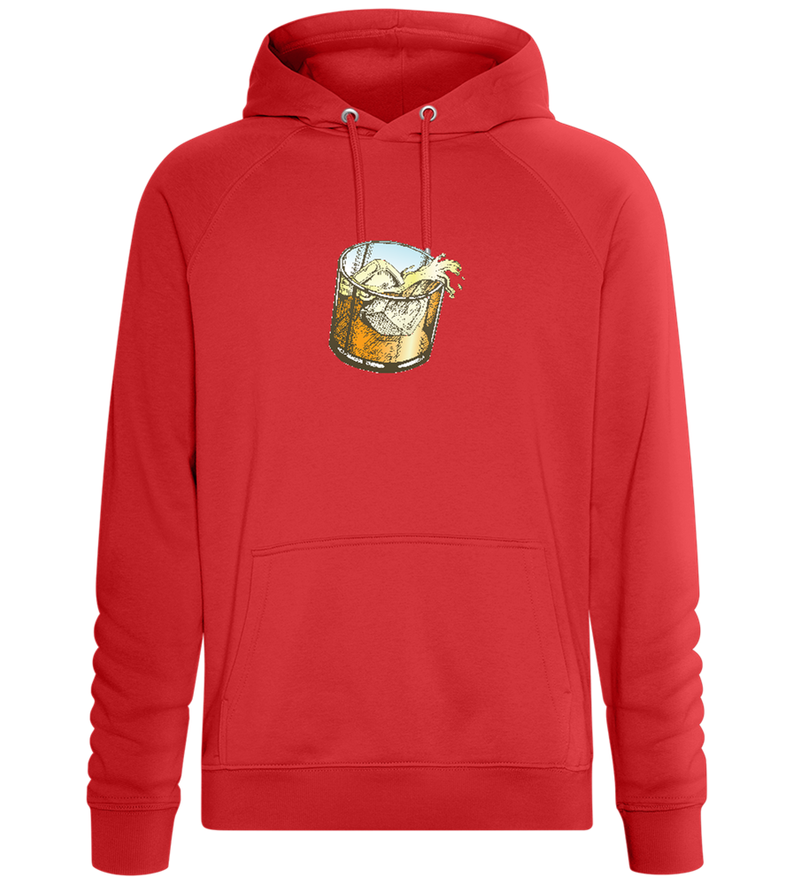 Whiskey Glass Design - Comfort unisex hoodie_RED_front