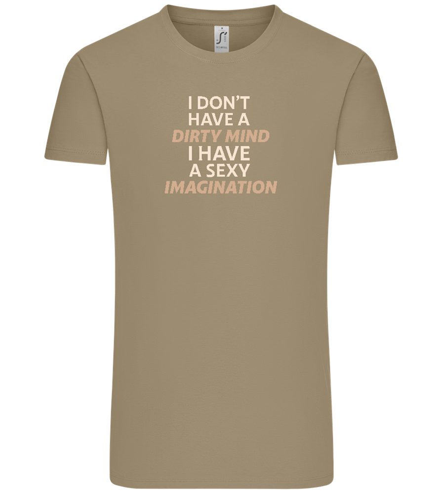 Sexy Imagination Design - Comfort Unisex T-Shirt_KHAKI_front