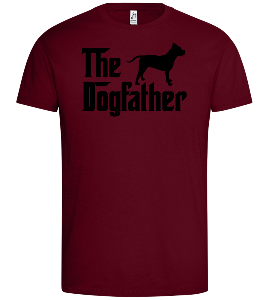 Dogfather Silhouette Design - Premium men's t-shirt_CHILE_front