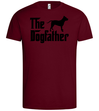 Dogfather Silhouette Design - Premium men's t-shirt_CHILE_front