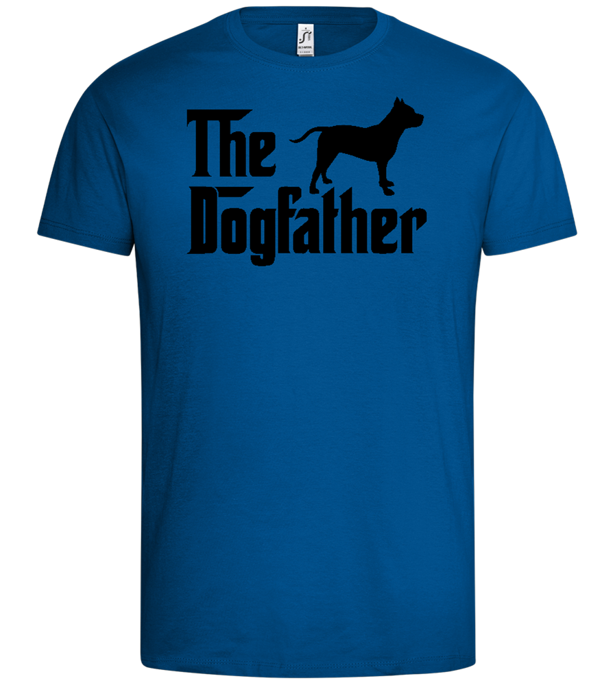 Dogfather Silhouette Design - Premium men's t-shirt_ROYAL_front