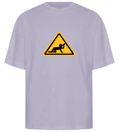 Watch Out Drunk Design - Premium men's oversized t-shirt_LILAK_front