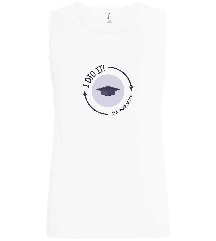 Im Shocked Too Design - Basic men's tank top_WHITE_front