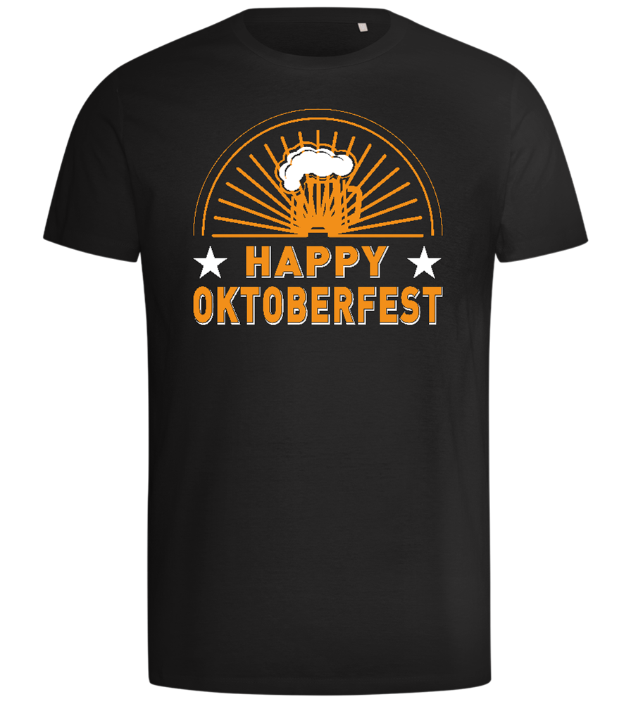 Happy Oktoberfest Design - Comfort men's t-shirt_DEEP BLACK_front