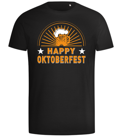 Happy Oktoberfest Design - Comfort men's t-shirt_DEEP BLACK_front