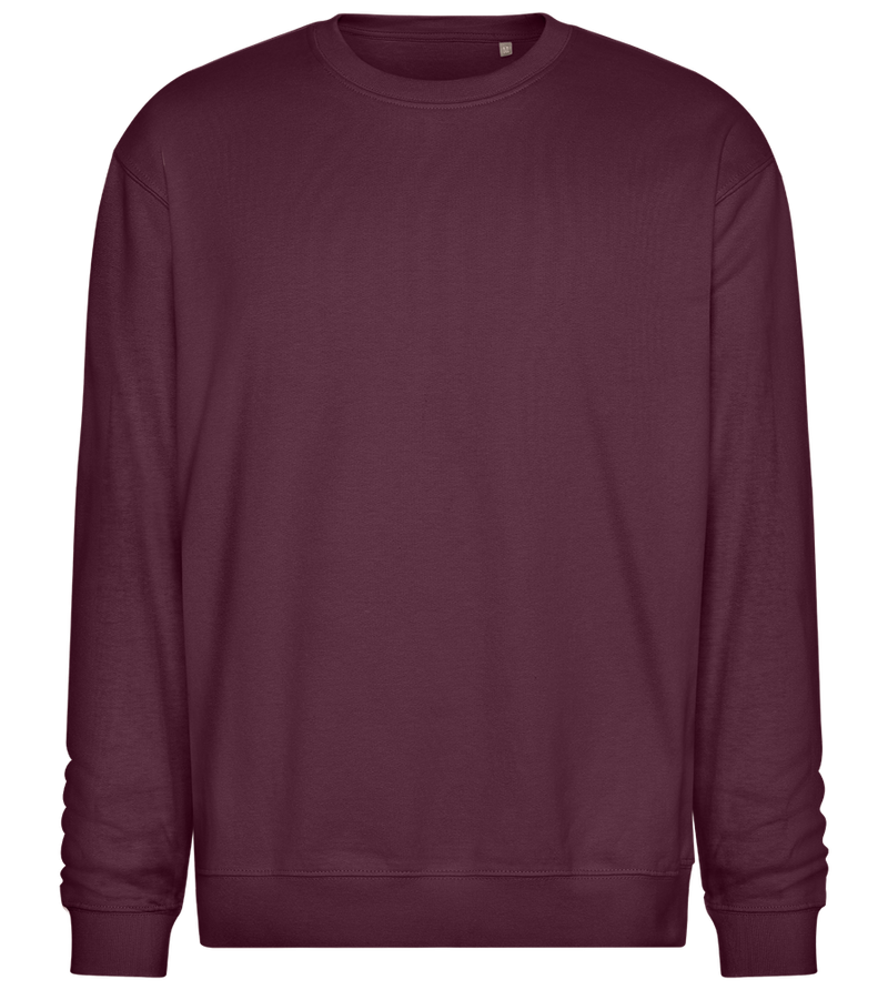 Neon Lines Skull Design - Comfort Essential Unisex Sweater_BORDEAUX_front