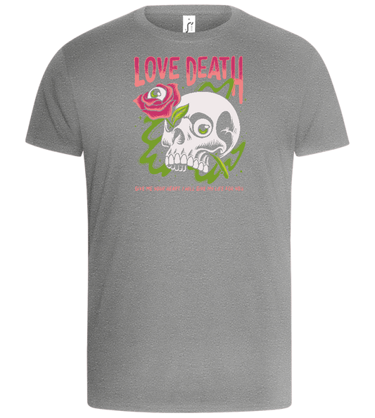 Skull Love Death Design - Basic Unisex T-Shirt_ORION GREY_front