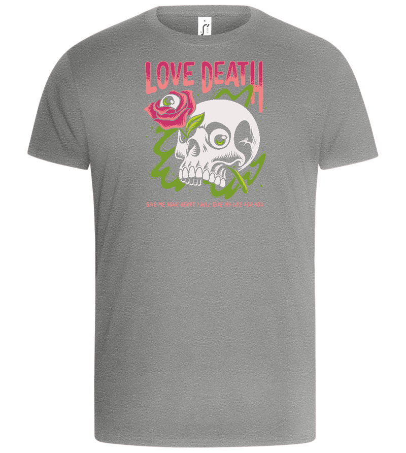 Skull Love Death Design - Basic Unisex T-Shirt_ORION GREY_front