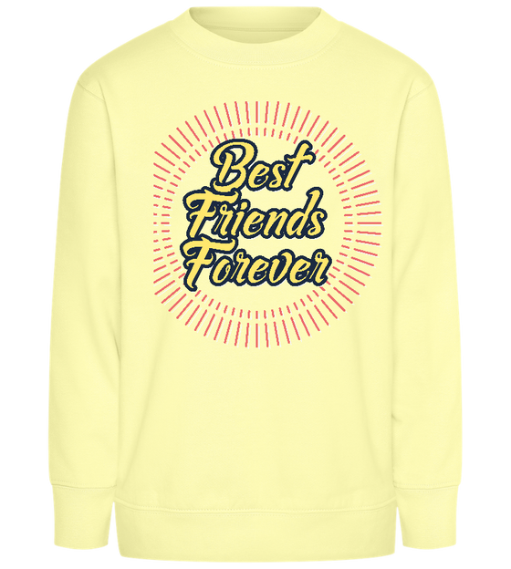 Friends Forever Design - Comfort Kids Sweater_AMARELO CLARO_front
