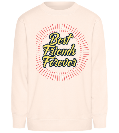 Friends Forever Design - Comfort Kids Sweater_LIGHT PEACH ROSE_front