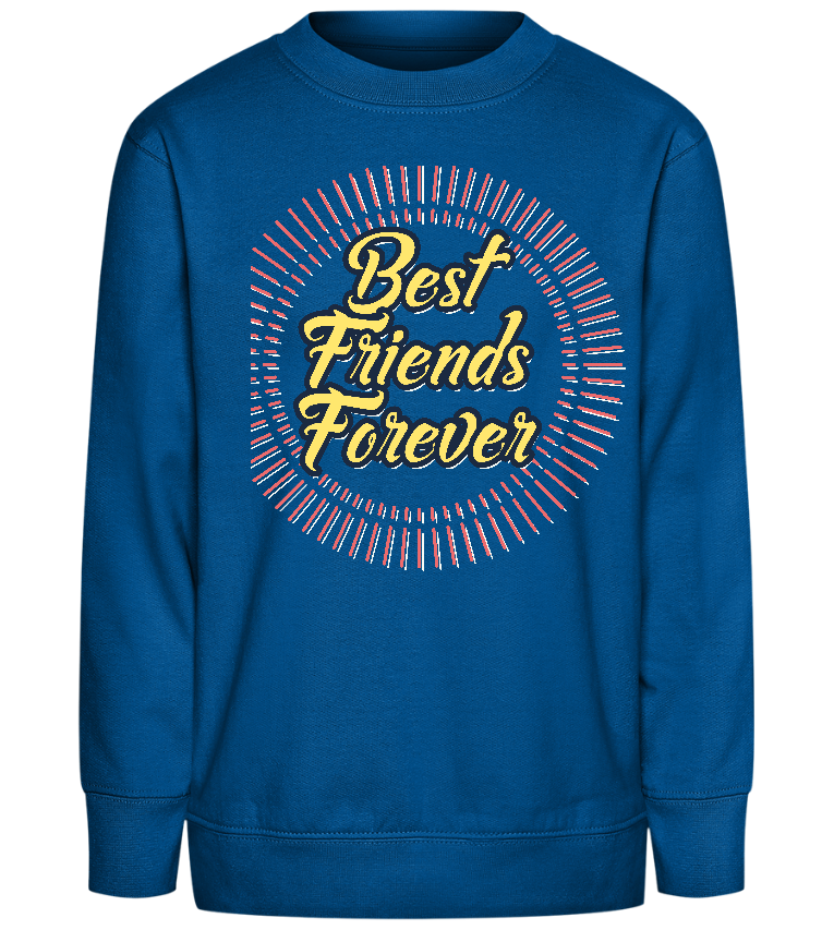 Friends Forever Design - Comfort Kids Sweater_ROYAL_front