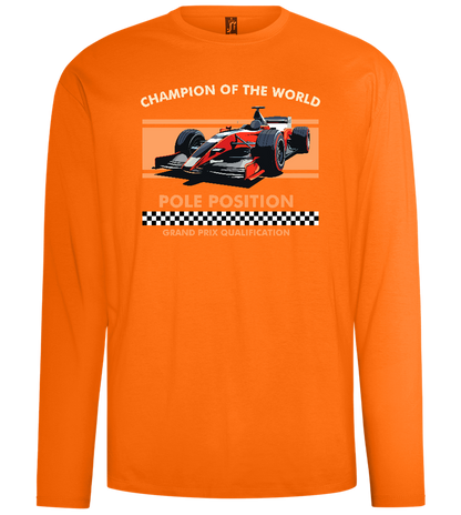 Champion of the World Design - Comfort men's long sleeve t-shirt_ORANGE_front