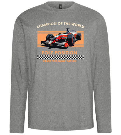 Champion of the World Design - Comfort men's long sleeve t-shirt_ORION GREY_front