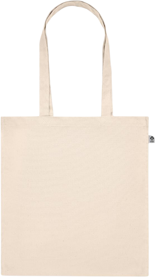 Essential organic cotton tote bag_BEIGE_front