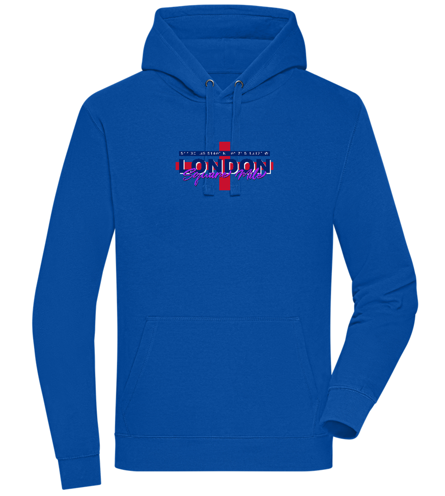 Square Mile Design - Premium unisex hoodie_ROYAL_front