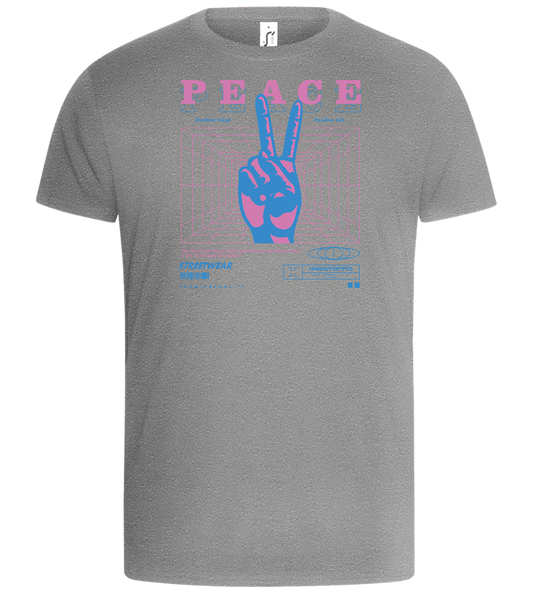 Peace Positive Mind Positive Life Design - Basic Unisex T-Shirt_ORION GREY_front