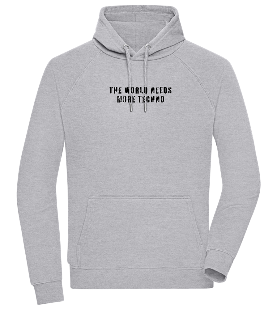 The World Needs More Techno Design - Comfort unisex hoodie_ORION GREY II_front