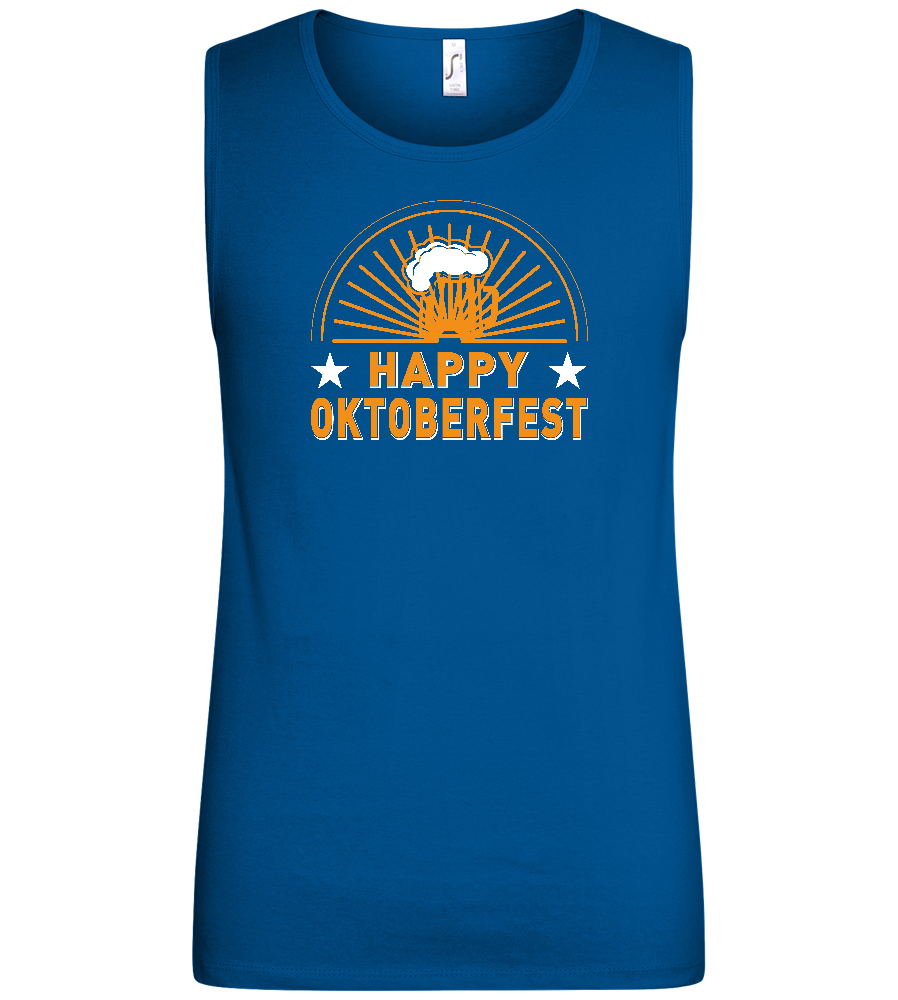 Happy Oktoberfest Design - Basic men's tank top_ROYAL_front