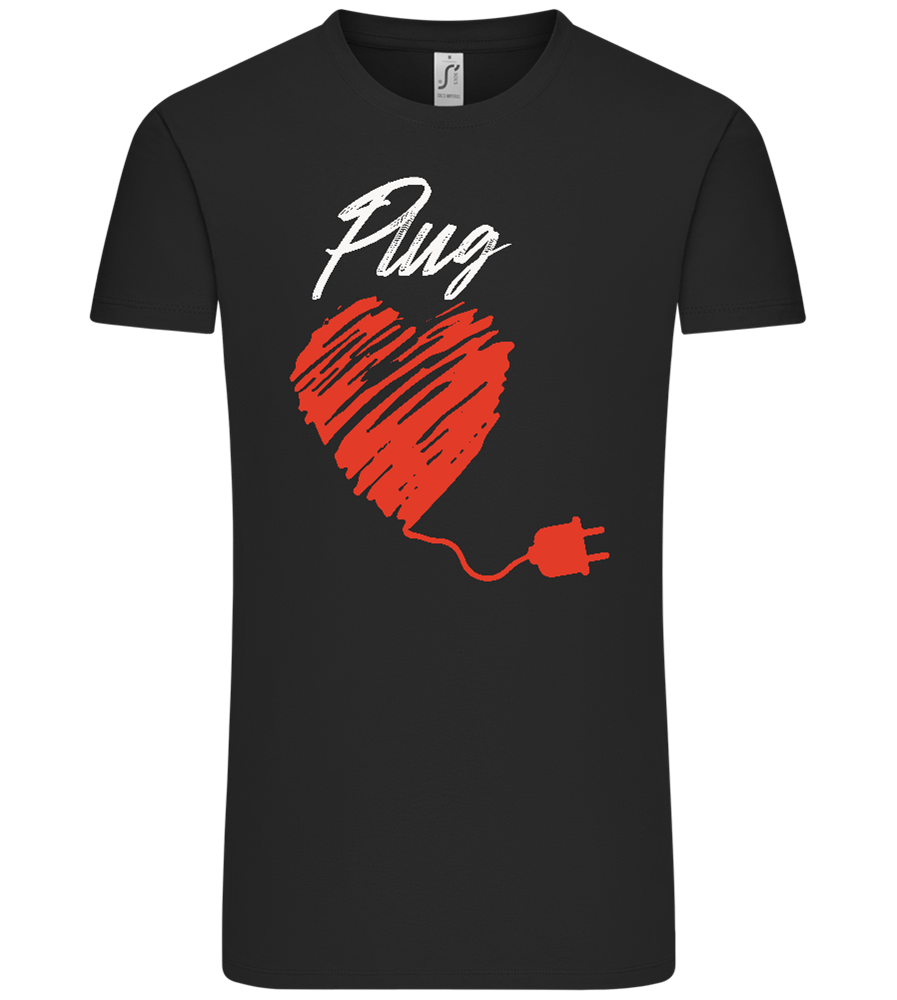 Plug Design - Comfort Unisex T-Shirt_DEEP BLACK_front