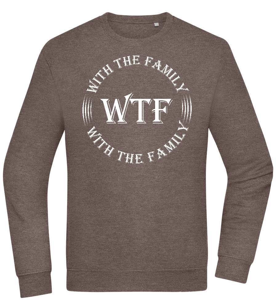 WTF With The Family Design - Comfort Essential Unisex Sweater_CHARCOAL CHIN_front