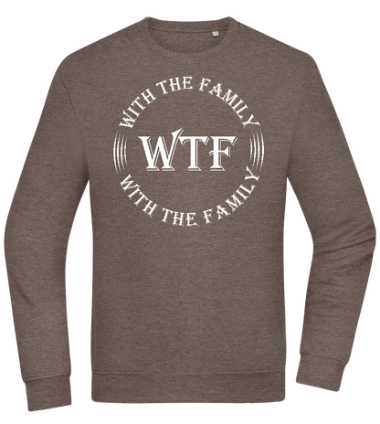 WTF With The Family Design - Comfort Essential Unisex Sweater_CHARCOAL CHIN_front