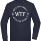 WTF With The Family Design - Comfort Essential Unisex Sweater_FRENCH NAVY_front