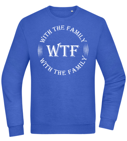 WTF With The Family Design - Comfort Essential Unisex Sweater_ROYAL_front