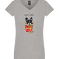 Want Some Fries Design - Basic women's v-neck t-shirt_ORION GREY_front