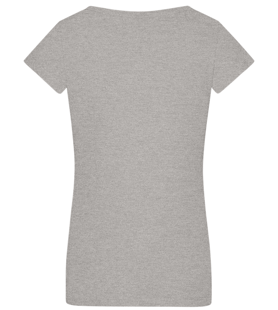 Want Some Fries Design - Basic women's v-neck t-shirt_ORION GREY_back
