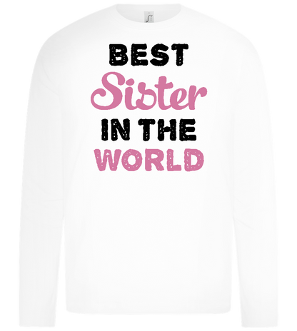 Best Sister in the World Design - Premium kids long sleeve t-shirt_WHITE_front