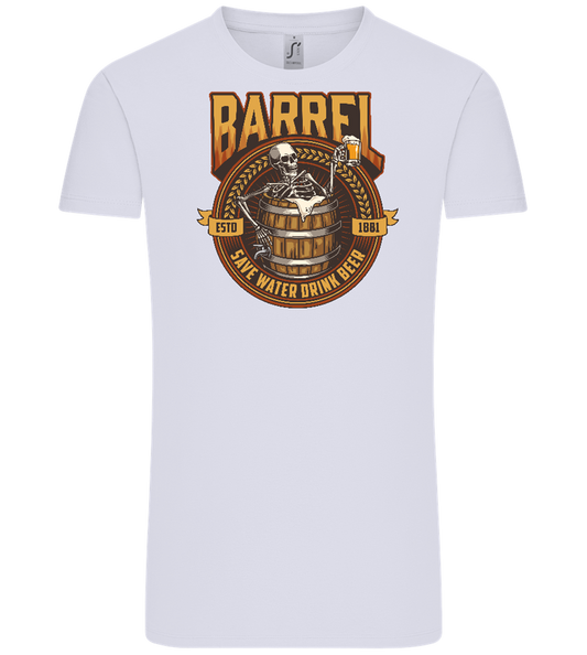 Save Water Drink Beer Barrel Design - Comfort Unisex T-Shirt_LILAK_front