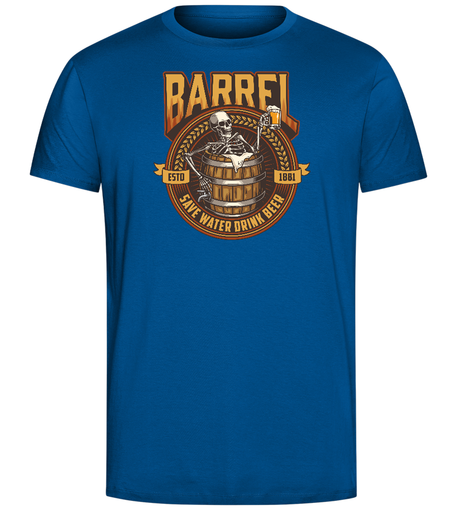 Save Water Drink Beer Barrel Design - Comfort Unisex T-Shirt_ROYAL_front