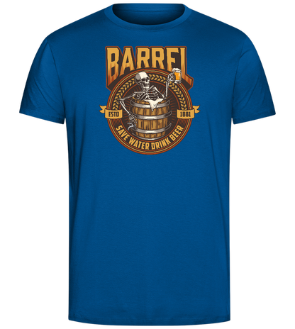 Save Water Drink Beer Barrel Design - Comfort Unisex T-Shirt_ROYAL_front