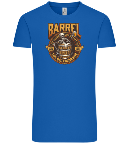 Save Water Drink Beer Barrel Design - Comfort Unisex T-Shirt_ROYAL_front