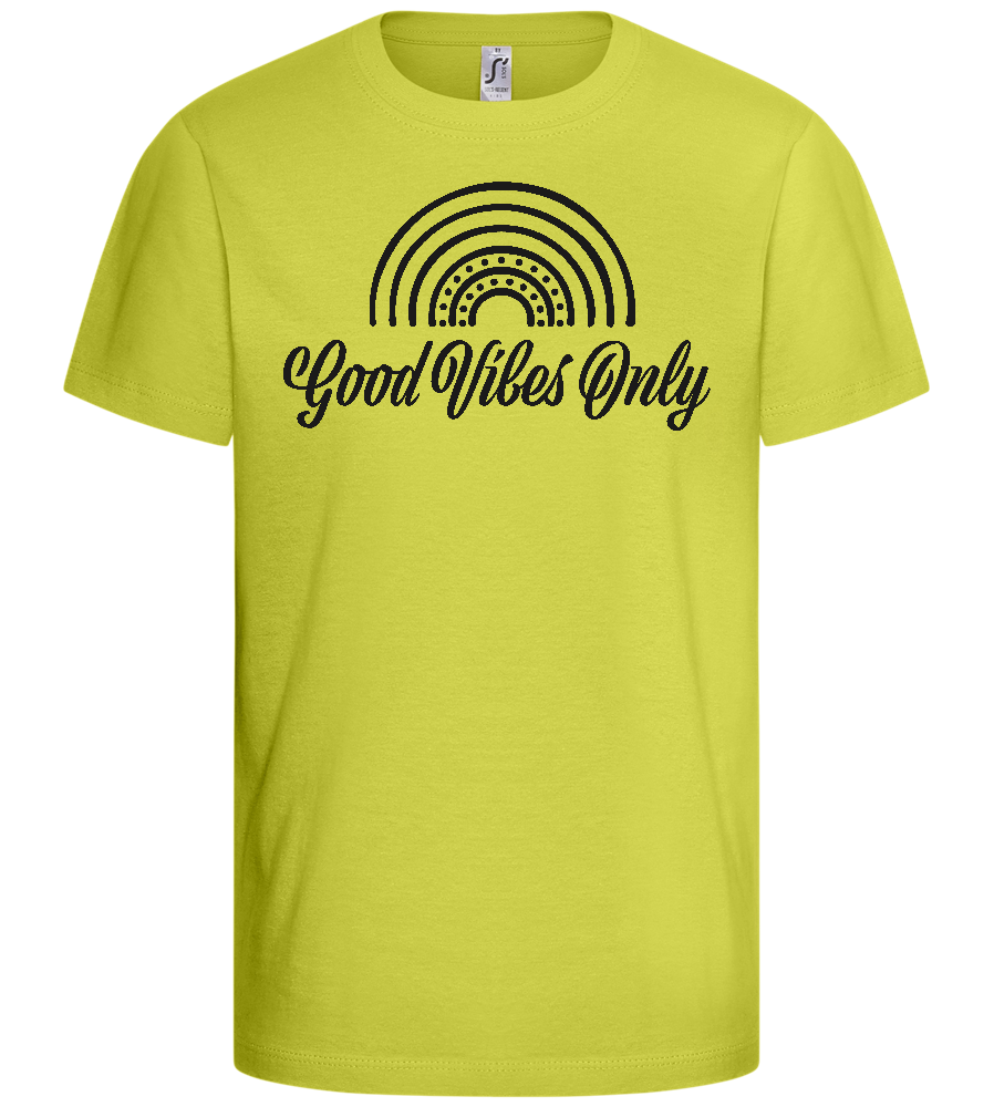 Good Vibes Only Design - Basic kids t-shirt_GREEN APPLE_front