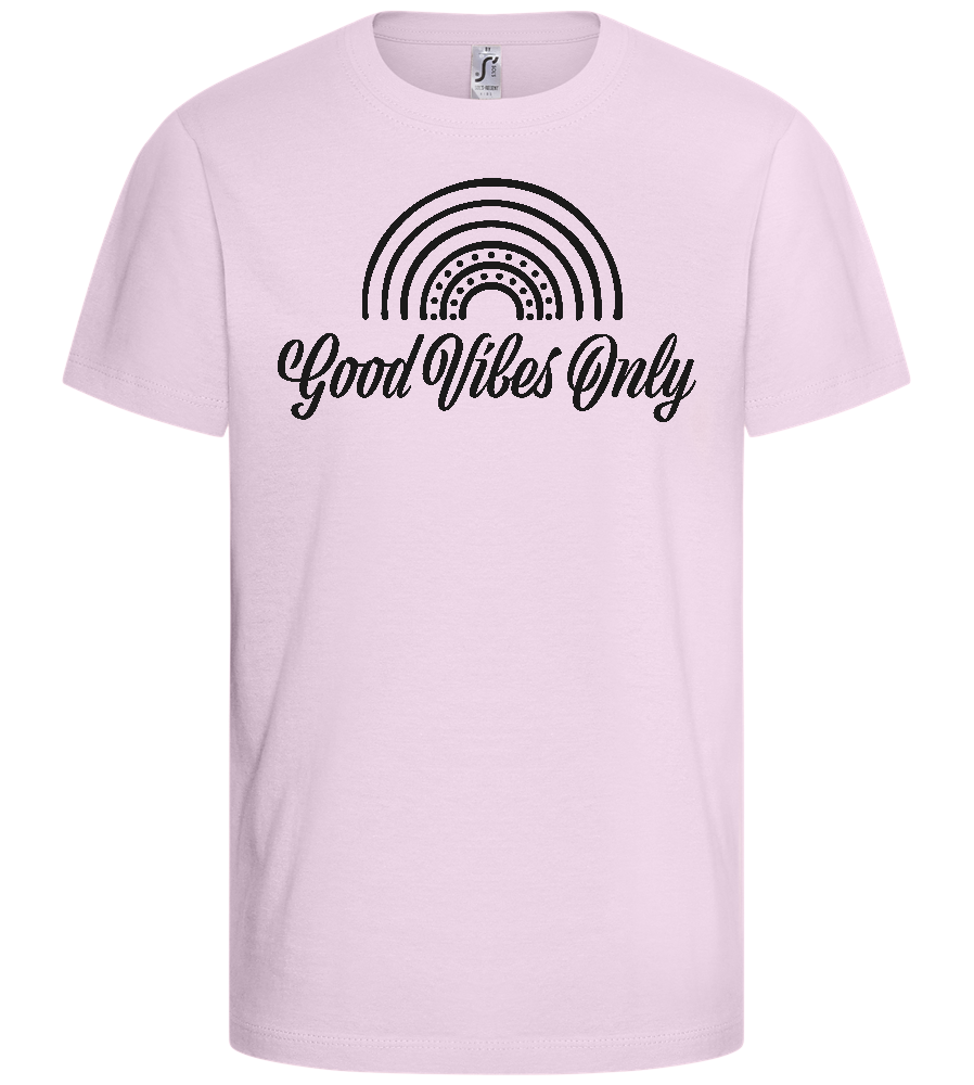 Good Vibes Only Design - Basic kids t-shirt_LIGHT PINK_front