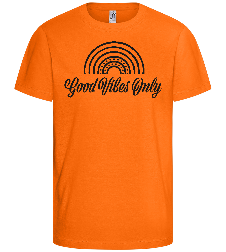 Good Vibes Only Design - Basic kids t-shirt_ORANGE_front