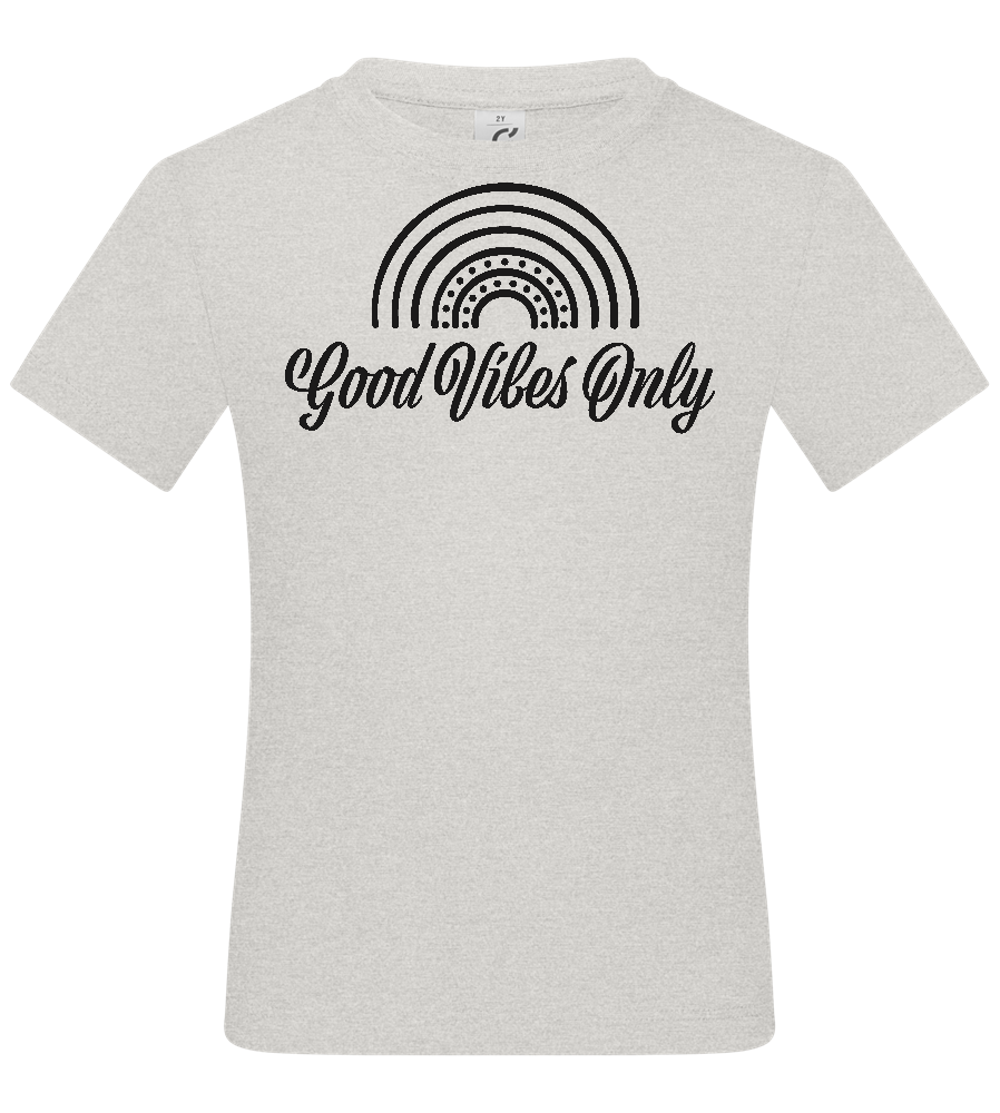 Good Vibes Only Design - Basic kids t-shirt_VIBRANT WHITE_front