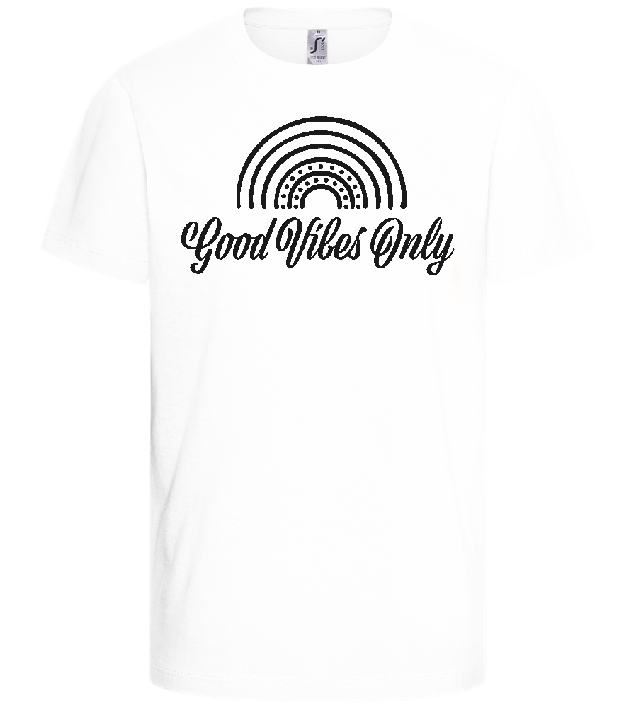 Good Vibes Only Design - Basic kids t-shirt_WHITE_front