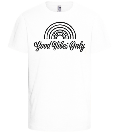 Good Vibes Only Design - Basic kids t-shirt_WHITE_front