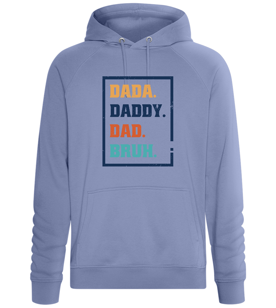 Daddy Bruh Design - Comfort unisex hoodie_BLUE_front