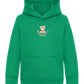 Cool Little Sister Teddy Bear Design - Comfort Kids Hoodie_MEADOW GREEN_front