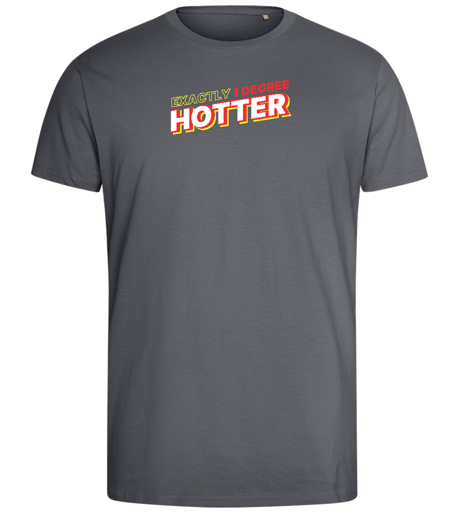 1 Degree Hotter Design - Comfort men's fitted t-shirt_MOUSE GREY_front