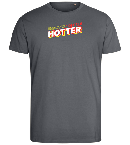 1 Degree Hotter Design - Comfort men's fitted t-shirt_MOUSE GREY_front