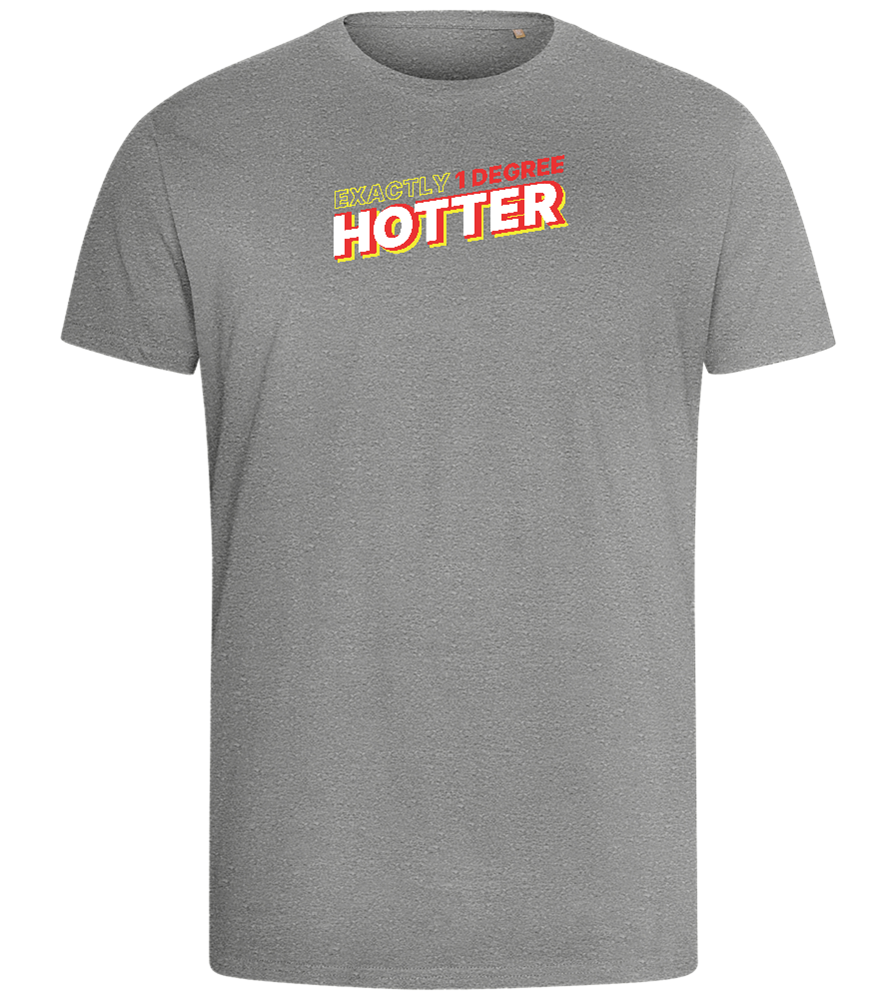 1 Degree Hotter Design - Comfort men's fitted t-shirt_ORION GREY_front