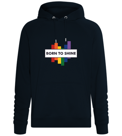 Born to Shine Design - Comfort unisex hoodie_BLACK_front