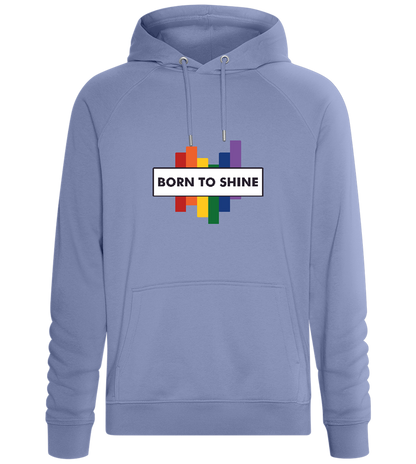 Born to Shine Design - Comfort unisex hoodie_BLUE_front