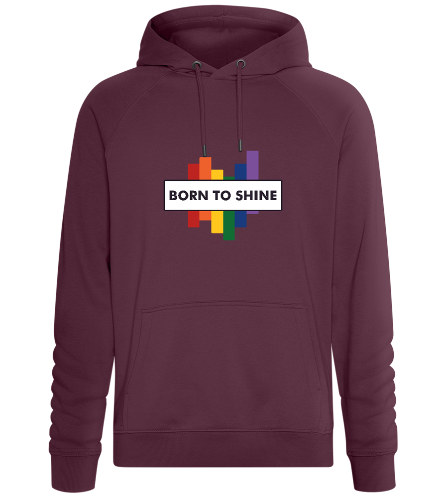 Born to Shine Design - Comfort unisex hoodie_BORDEAUX_front